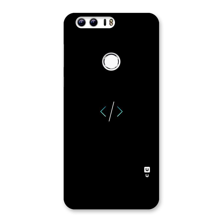 Minimal Dark Coding Back Case for Honor 8