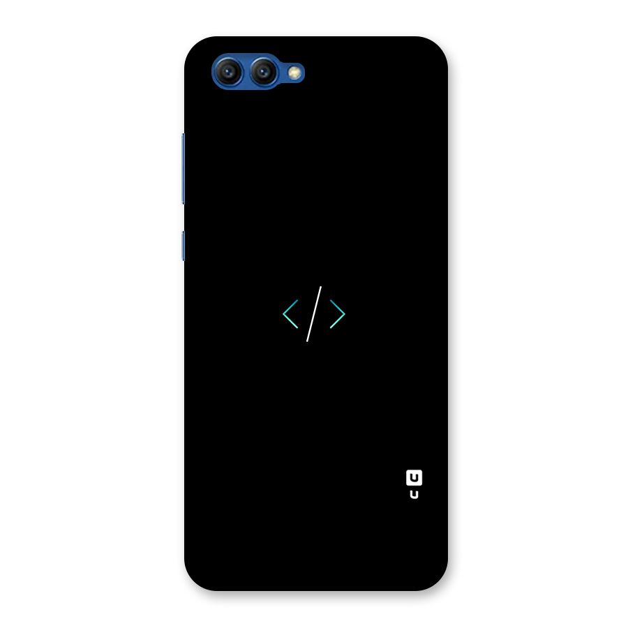 Minimal Dark Coding Back Case for Honor View 10