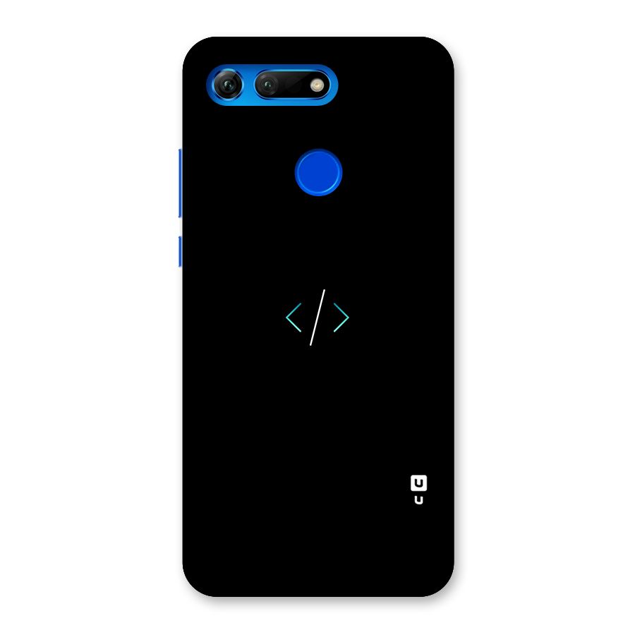 Minimal Dark Coding Back Case for Honor View 20