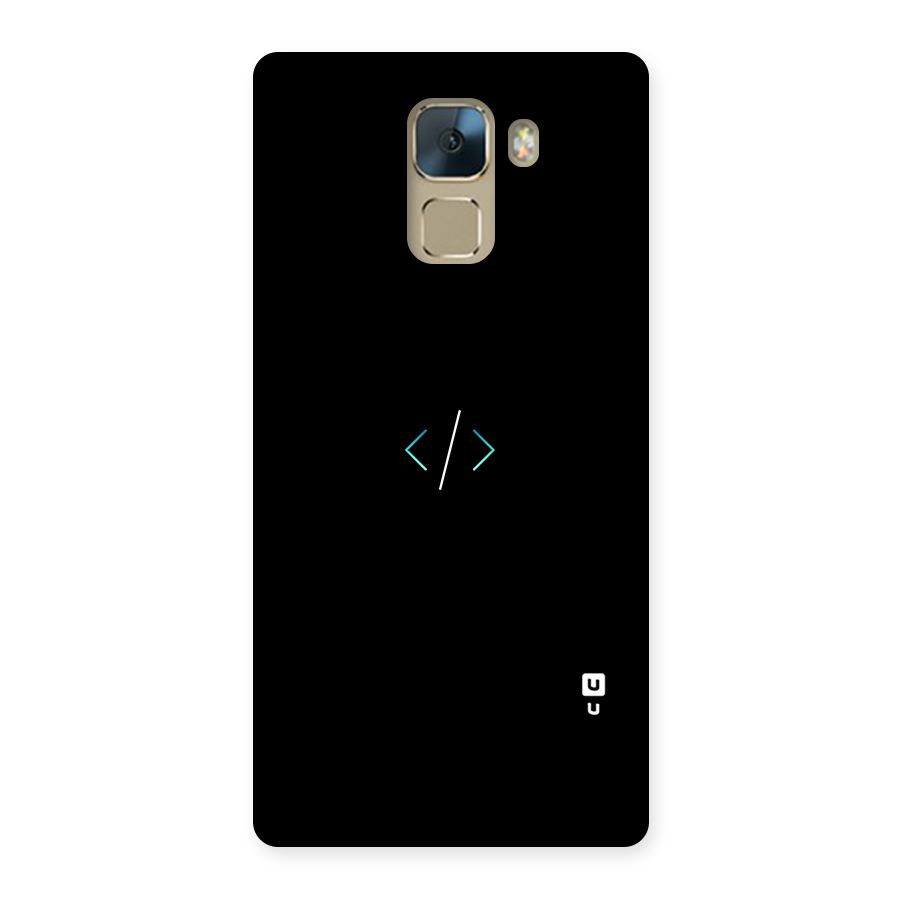 Minimal Dark Coding Back Case for Huawei Honor 7