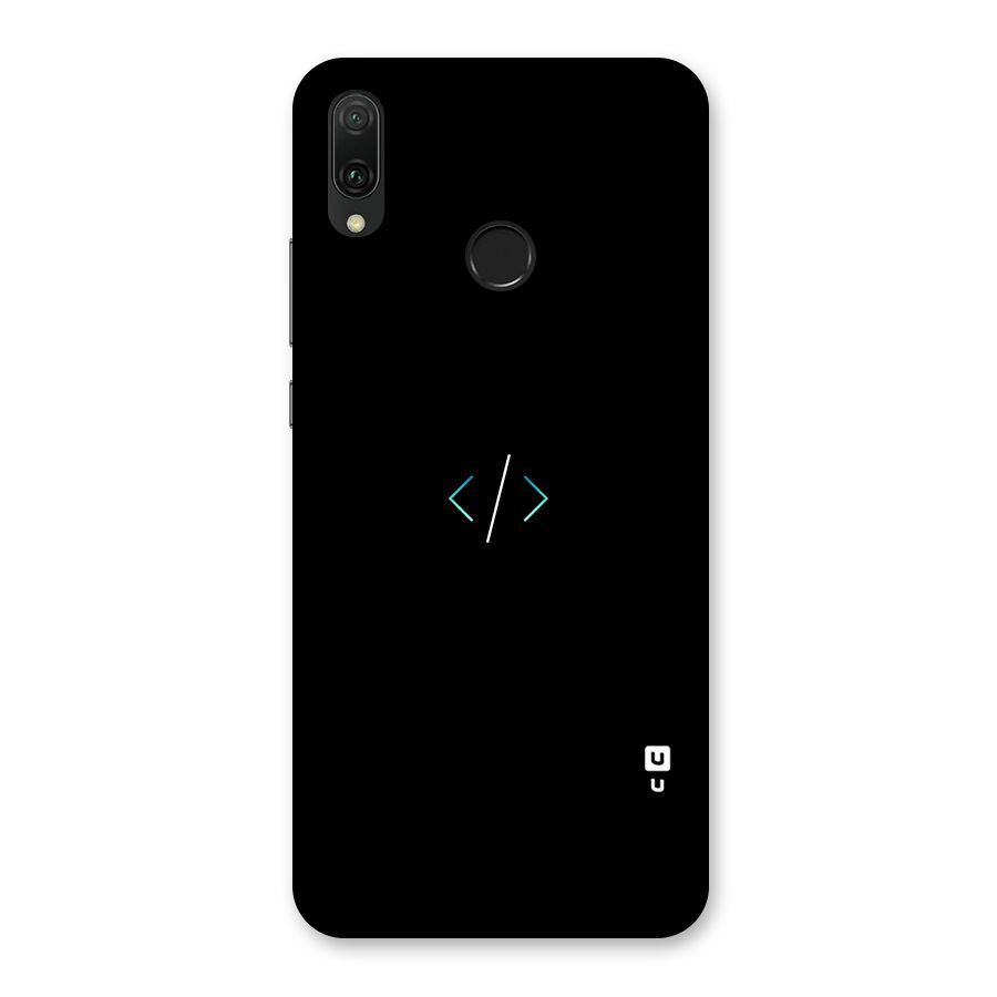 Minimal Dark Coding Back Case for Huawei Y9 (2019)