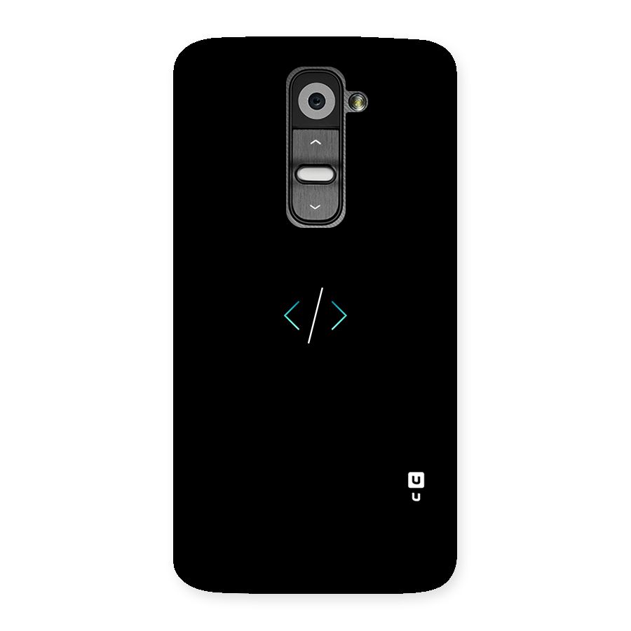 Minimal Dark Coding Back Case for LG G2