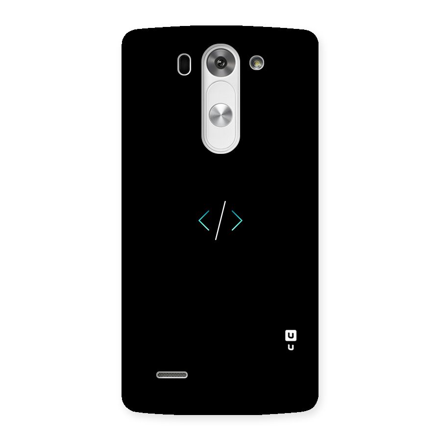Minimal Dark Coding Back Case for LG G3 Mini