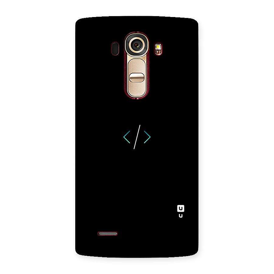 Minimal Dark Coding Back Case for LG G4