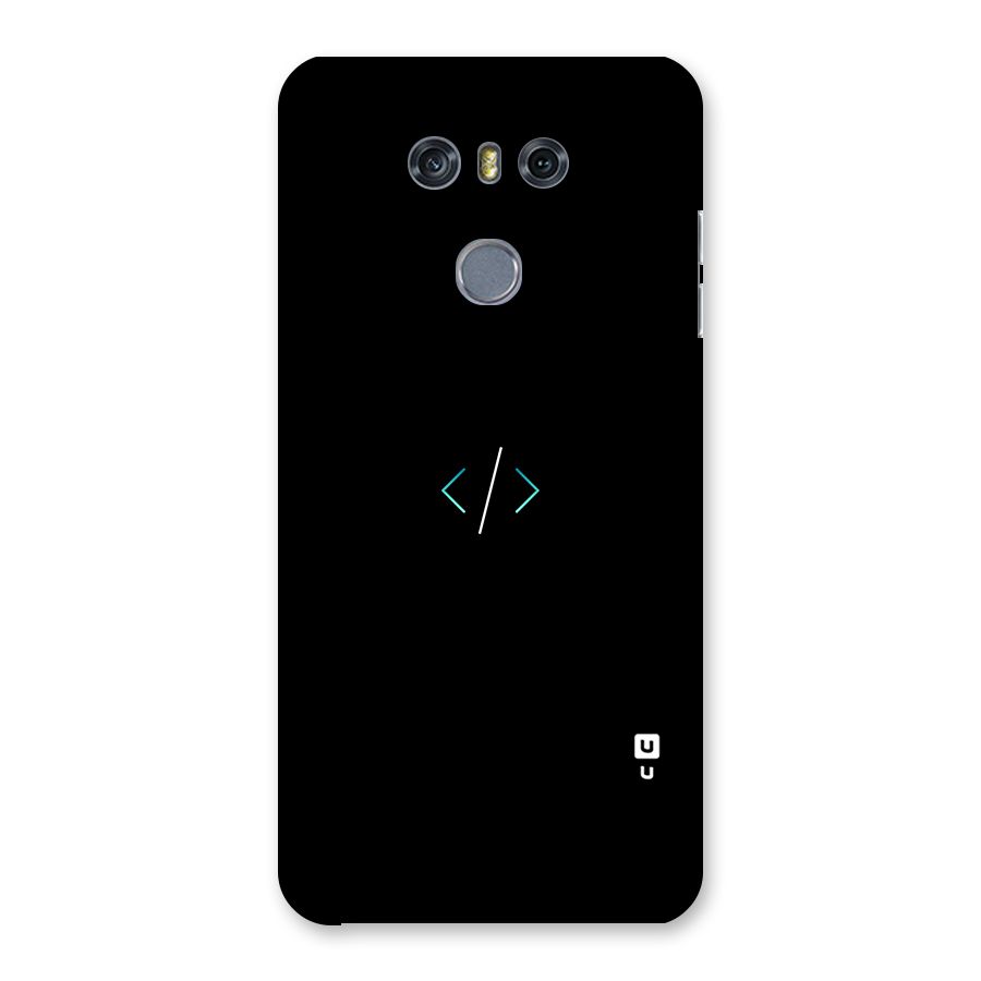 Minimal Dark Coding Back Case for LG G6