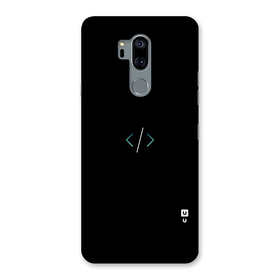 Minimal Dark Coding Back Case for LG G7