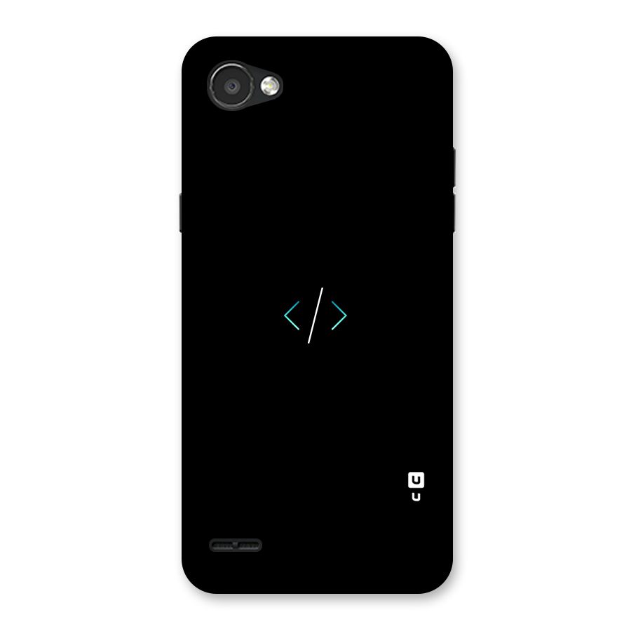 Minimal Dark Coding Back Case for LG Q6