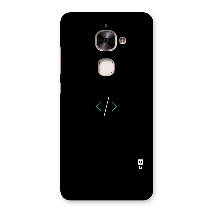Minimal Dark Coding Back Case for Le 2