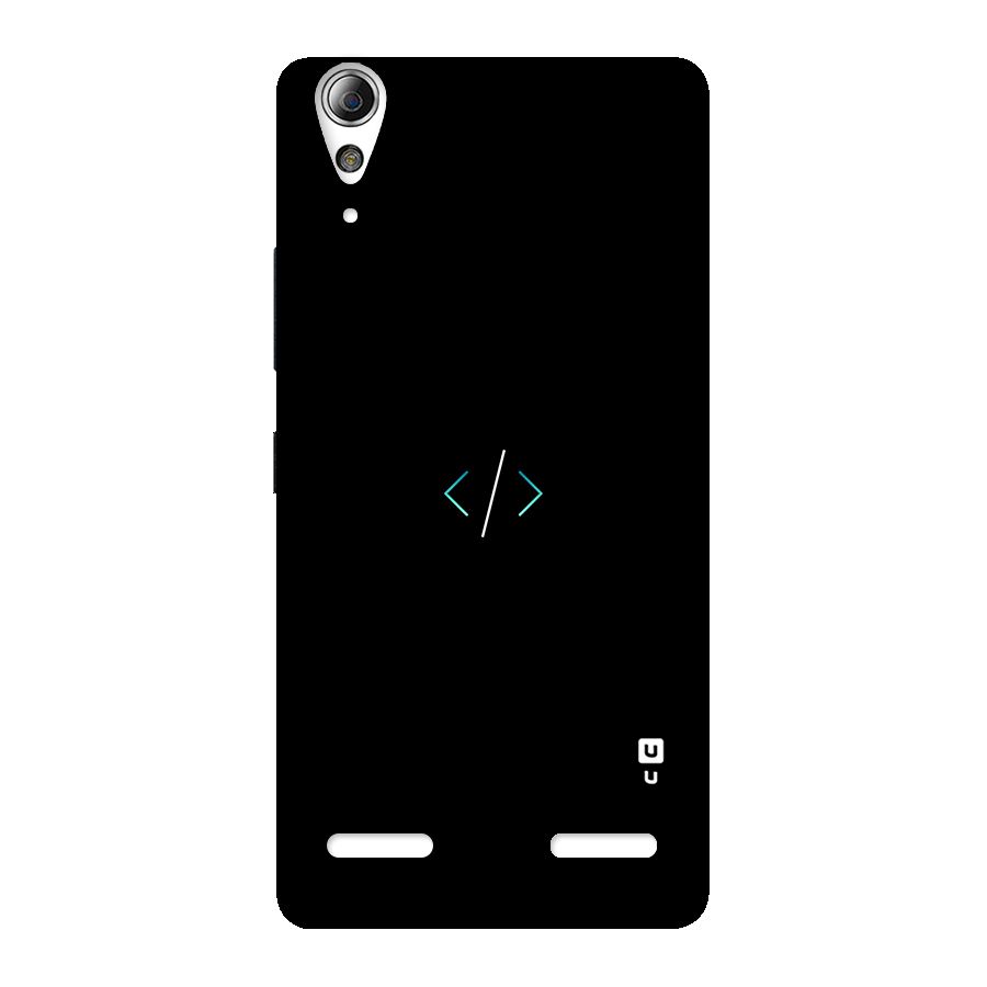 Minimal Dark Coding Back Case for Lenovo A6000 Plus