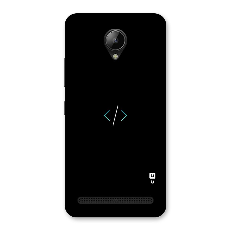 Minimal Dark Coding Back Case for Lenovo C2