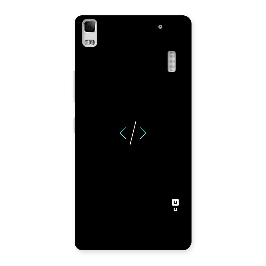 Minimal Dark Coding Back Case for Lenovo K3 Note
