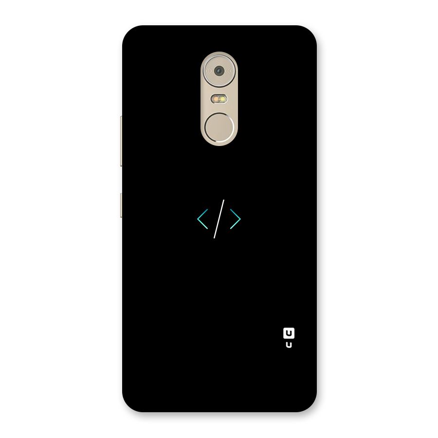 Minimal Dark Coding Back Case for Lenovo K6 Note