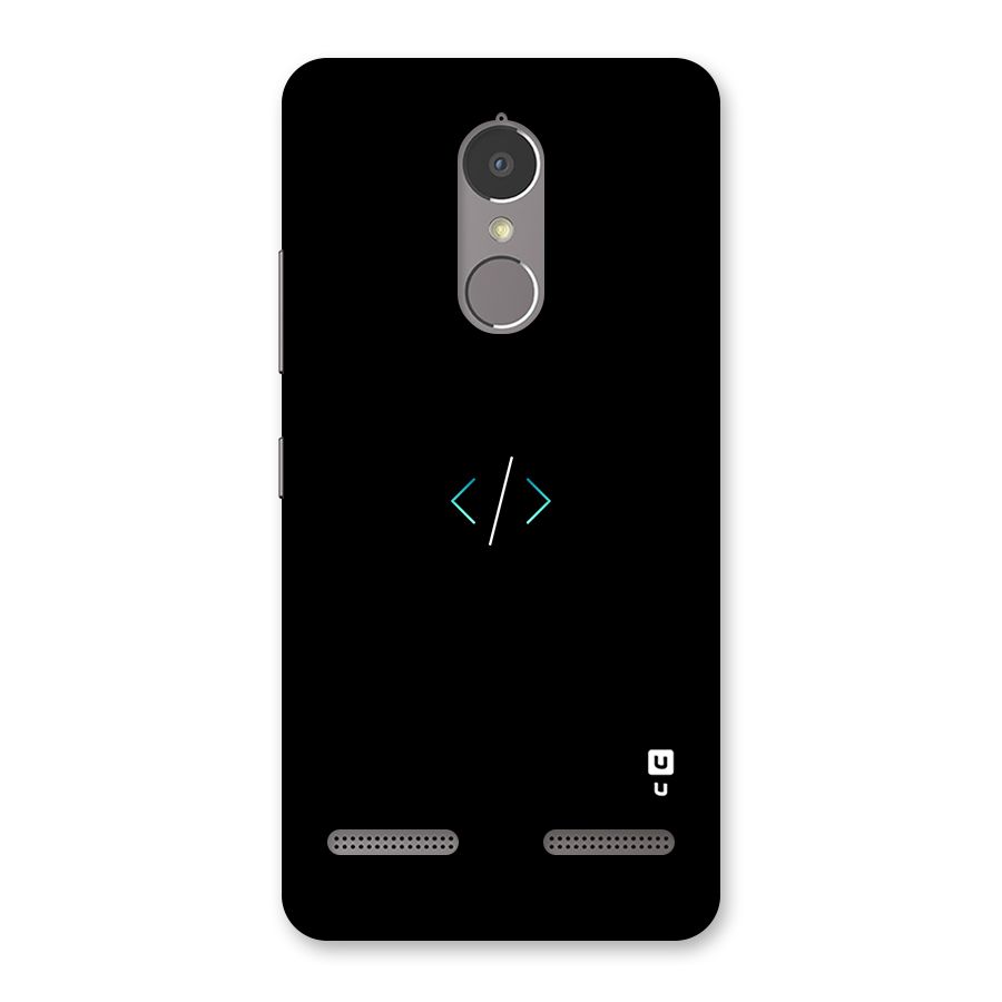 Minimal Dark Coding Back Case for Lenovo K6 Power
