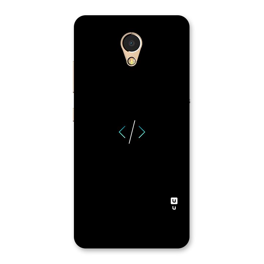 Minimal Dark Coding Back Case for Lenovo P2
