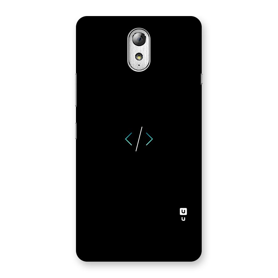 Minimal Dark Coding Back Case for Lenovo Vibe P1M