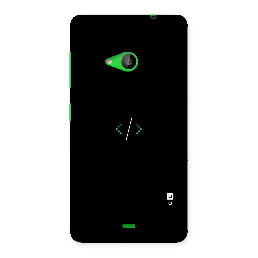 Minimal Dark Coding Back Case for Lumia 535