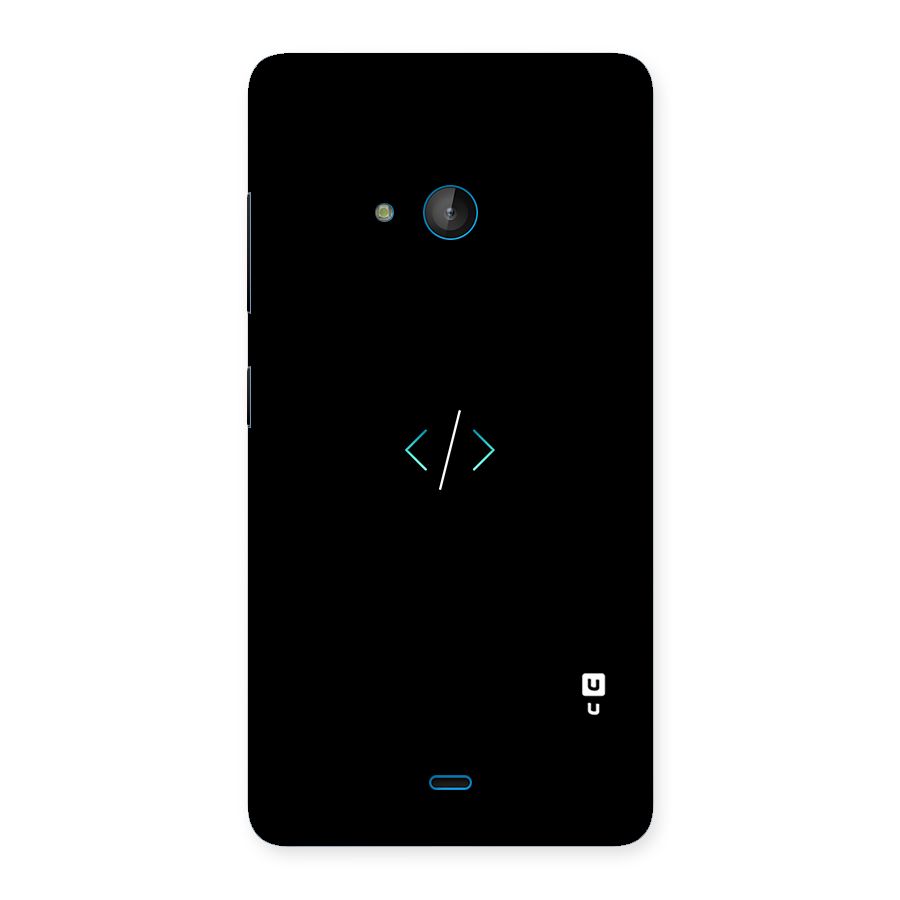 Minimal Dark Coding Back Case for Lumia 540