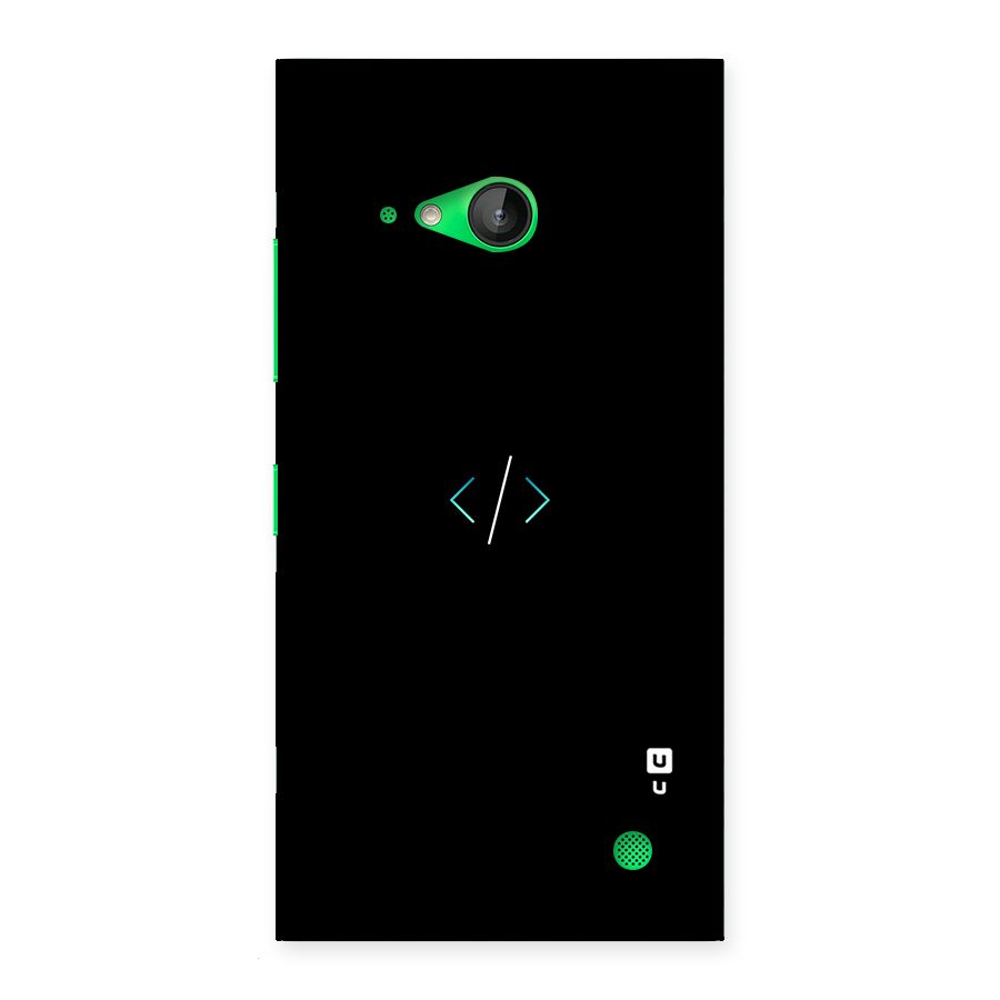 Minimal Dark Coding Back Case for Lumia 730