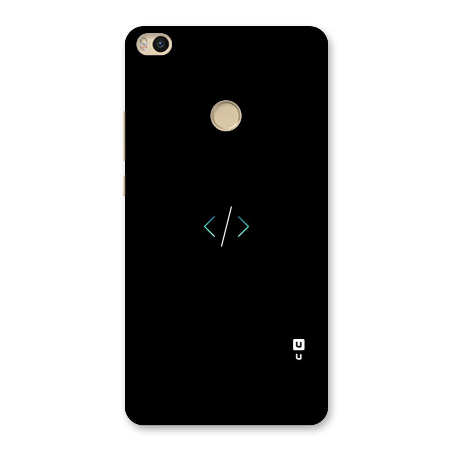 Minimal Dark Coding Back Case for Mi Max 2