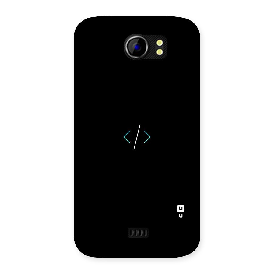 Minimal Dark Coding Back Case for Micromax Canvas 2 A110
