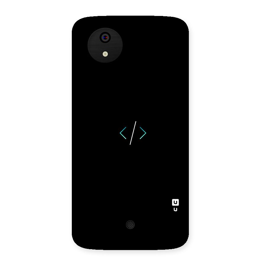 Minimal Dark Coding Back Case for Micromax Canvas A1