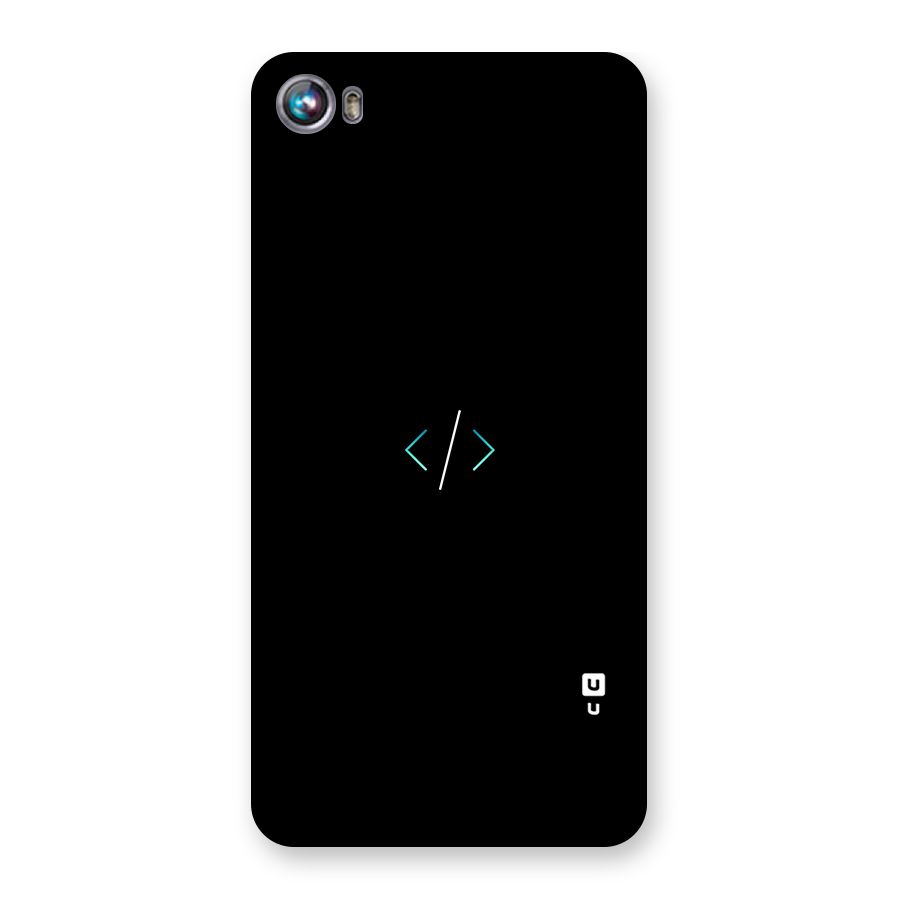 Minimal Dark Coding Back Case for Micromax Canvas Fire 4 A107