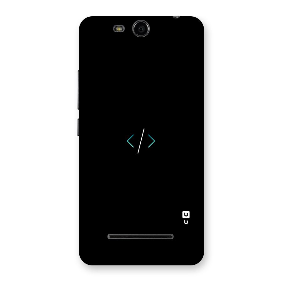 Minimal Dark Coding Back Case for Micromax Canvas Juice 3 Q392