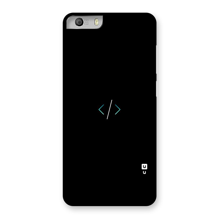 Minimal Dark Coding Back Case for Micromax Canvas Knight 2