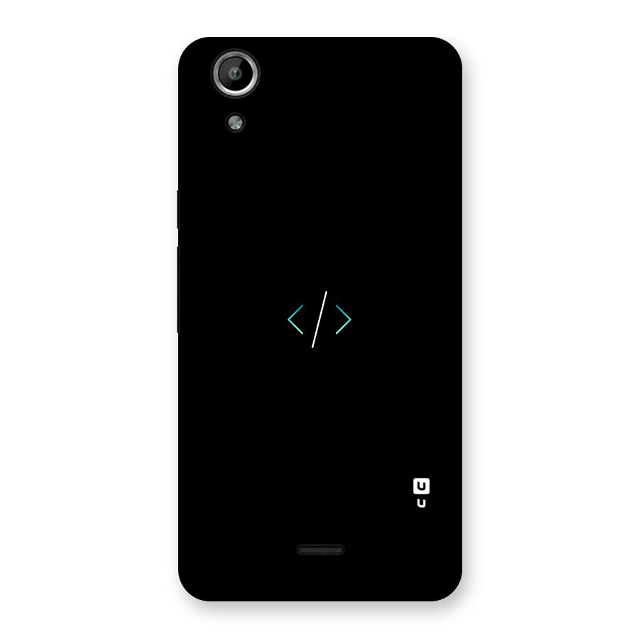 Minimal Dark Coding Back Case for Micromax Canvas Selfie Lens Q345
