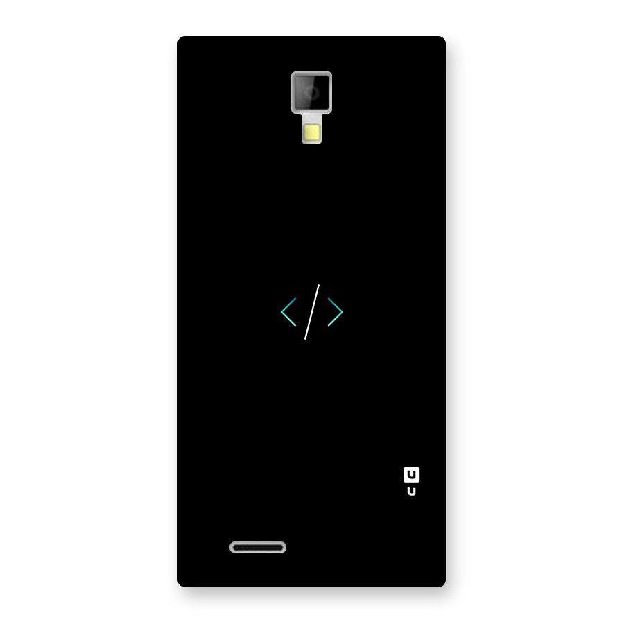 Minimal Dark Coding Back Case for Micromax Canvas Xpress A99