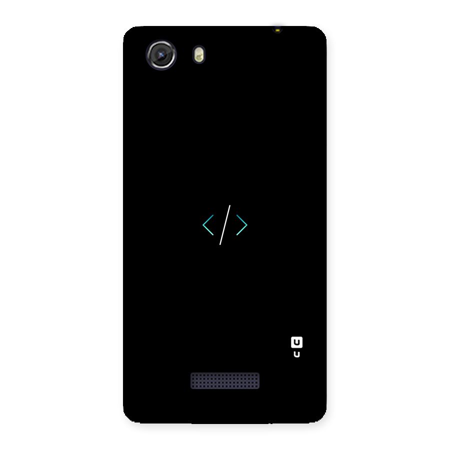 Minimal Dark Coding Back Case for Micromax Unite 3