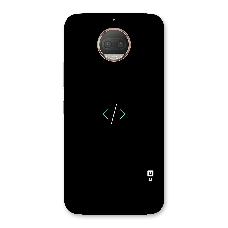 Minimal Dark Coding Back Case for Moto G5s Plus
