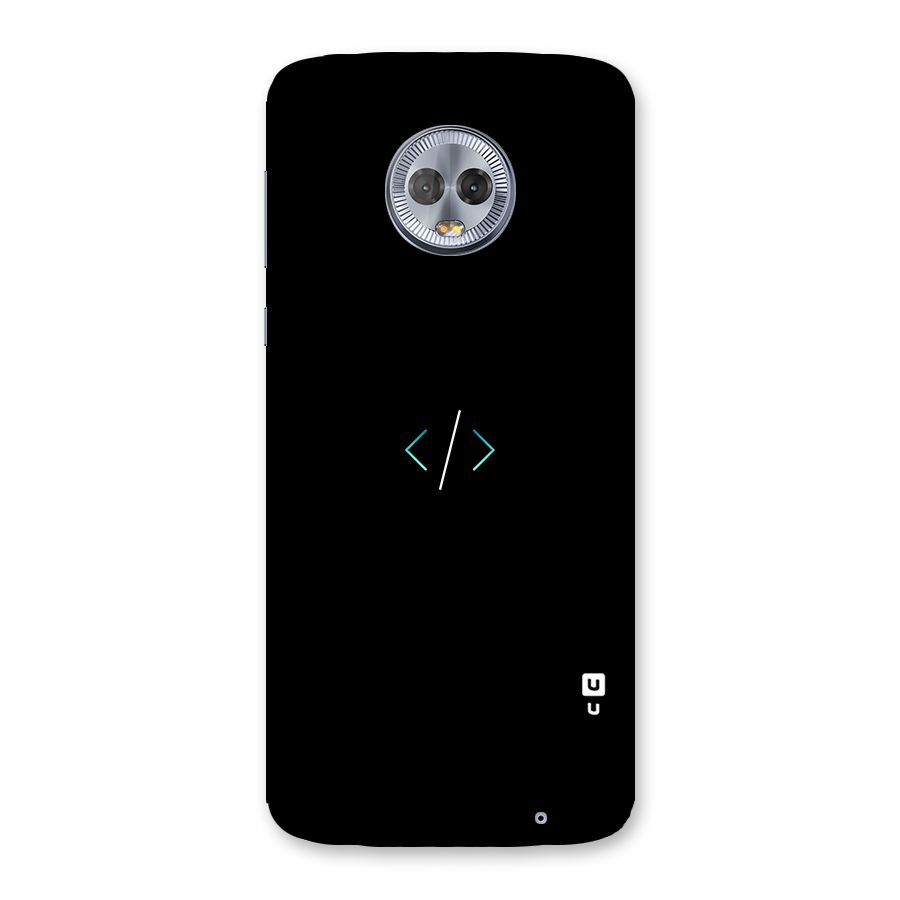 Minimal Dark Coding Back Case for Moto G6 Plus