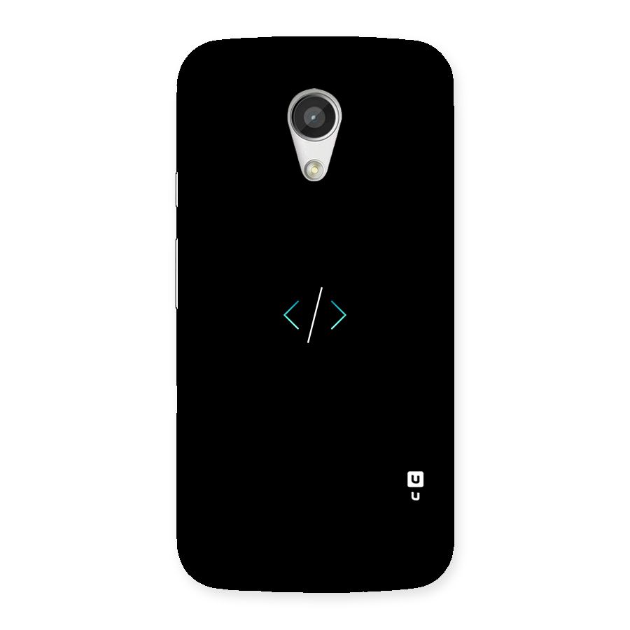 Minimal Dark Coding Back Case for Moto G 2nd Gen