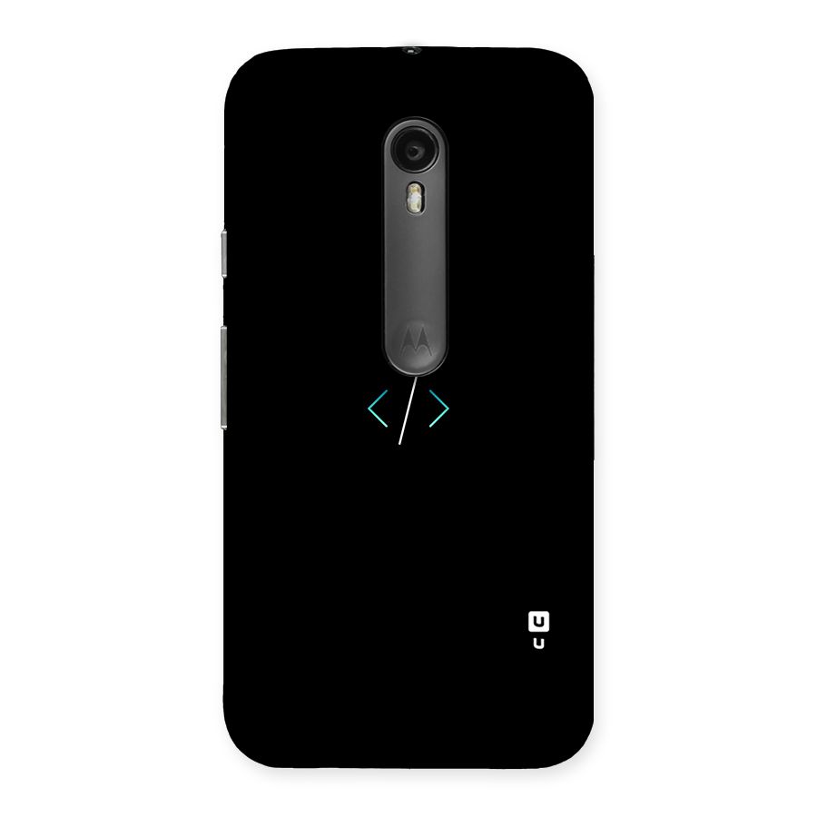 Minimal Dark Coding Back Case for Moto G Turbo