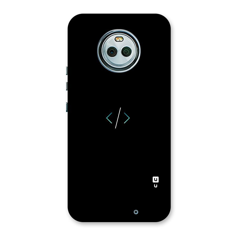 Minimal Dark Coding Back Case for Moto X4