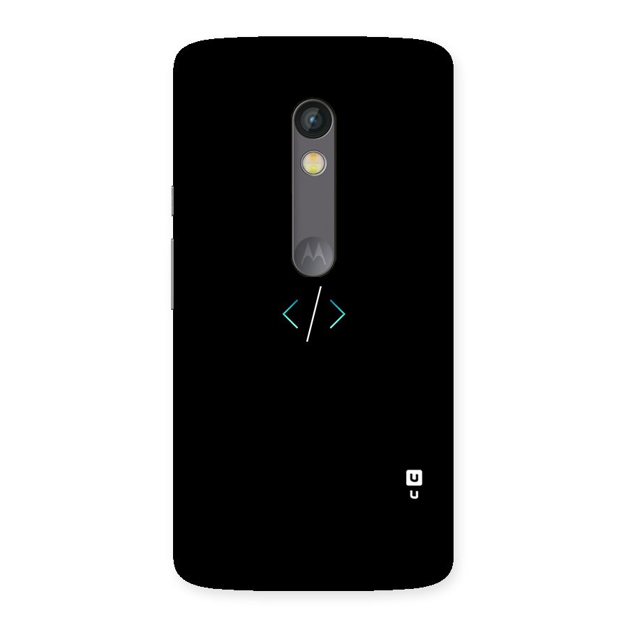 Minimal Dark Coding Back Case for Moto X Play