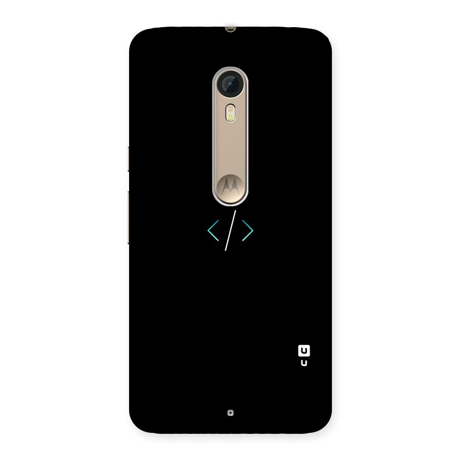 Minimal Dark Coding Back Case for Motorola Moto X Style