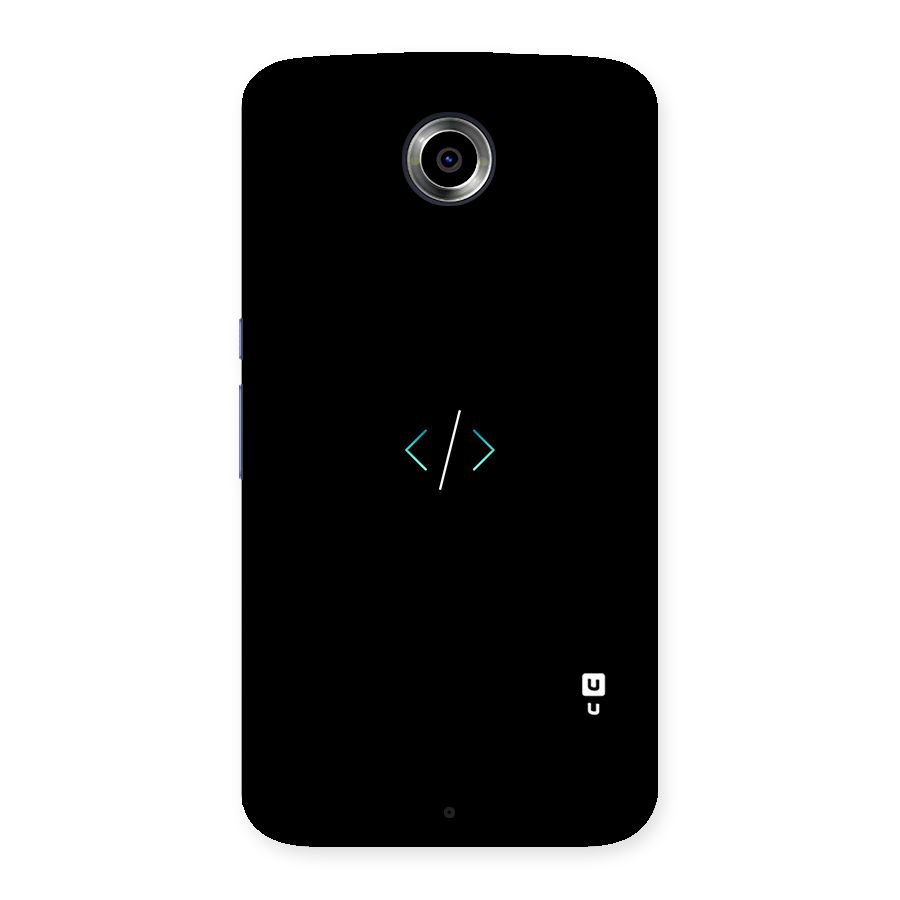 Minimal Dark Coding Back Case for Nexsus 6