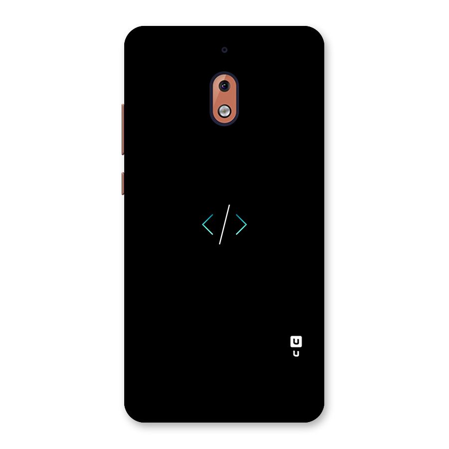 Minimal Dark Coding Back Case for Nokia 2.1