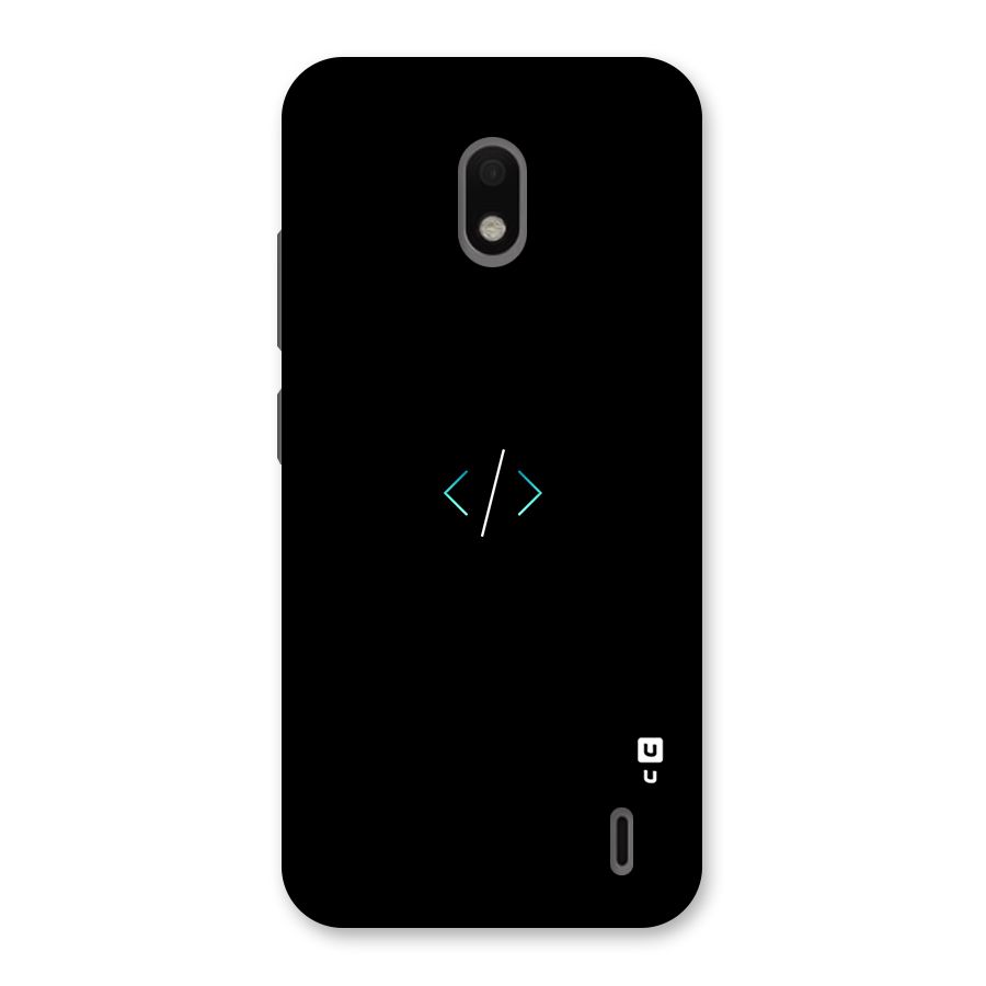 Minimal Dark Coding Back Case for Nokia 2.2