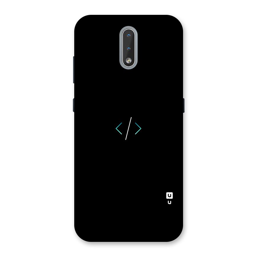 Minimal Dark Coding Back Case for Nokia 2.3