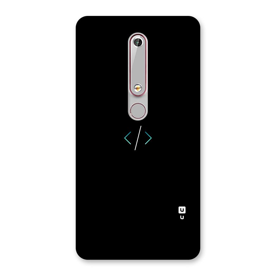 Minimal Dark Coding Back Case for Nokia 6.1