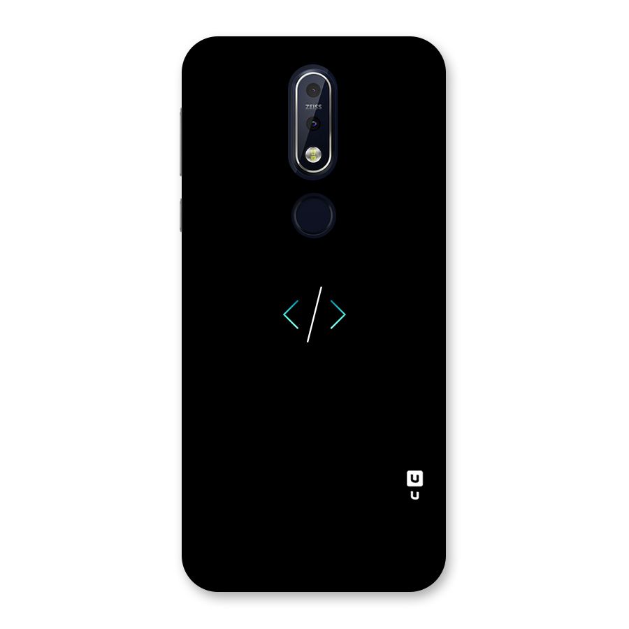 Minimal Dark Coding Back Case for Nokia 7.1