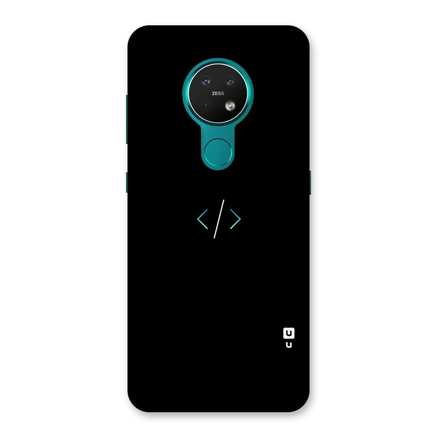 Minimal Dark Coding Back Case for Nokia 7.2