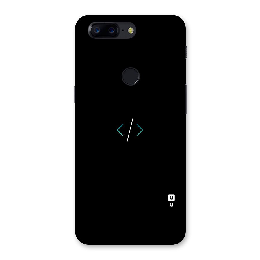 Minimal Dark Coding Back Case for OnePlus 5T