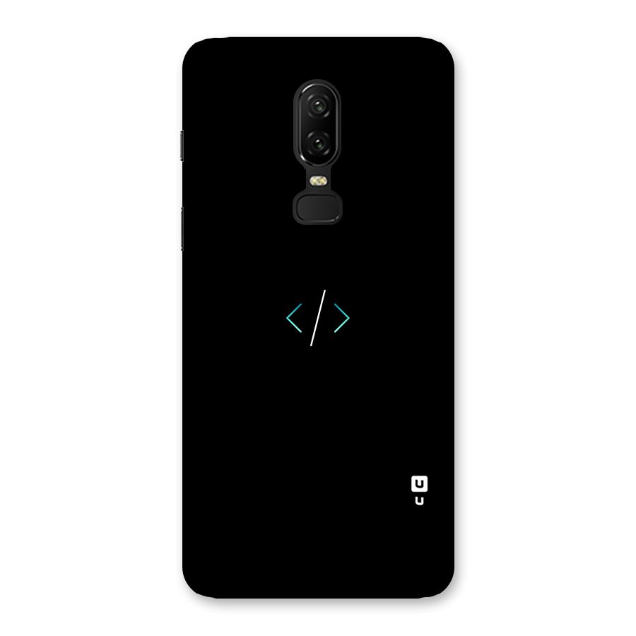 Minimal Dark Coding Back Case for OnePlus 6