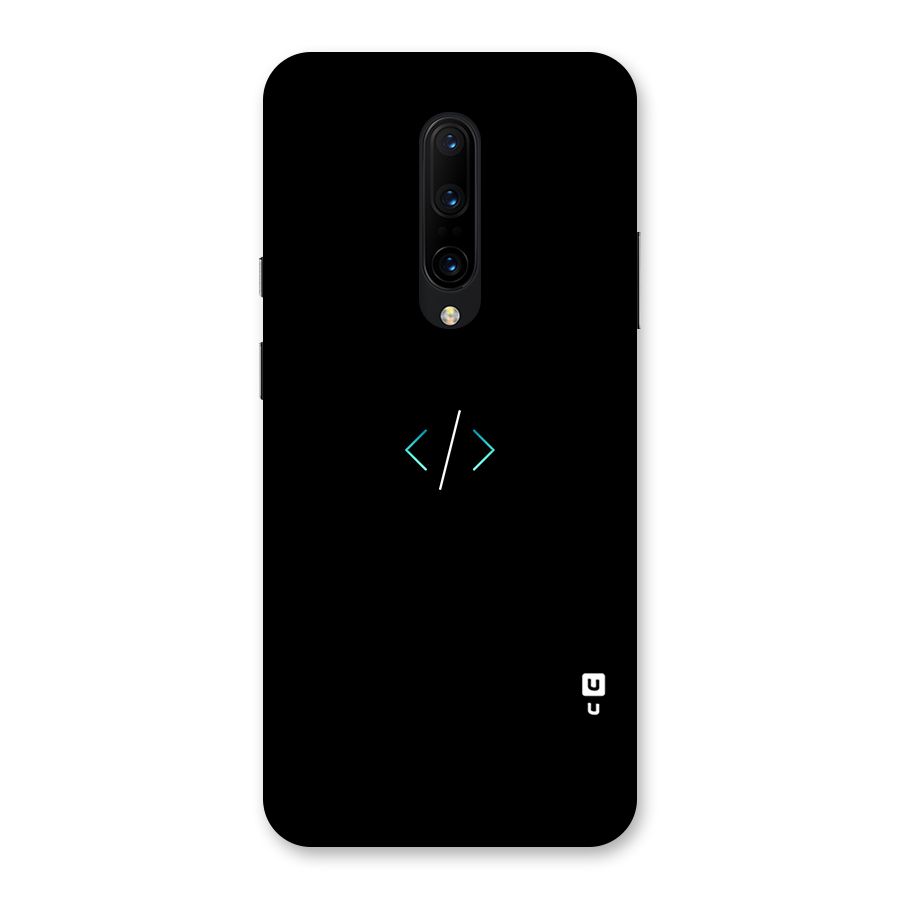 Minimal Dark Coding Back Case for OnePlus 7 Pro