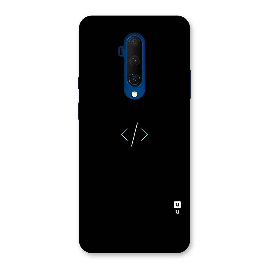 Minimal Dark Coding Back Case for OnePlus 7T Pro
