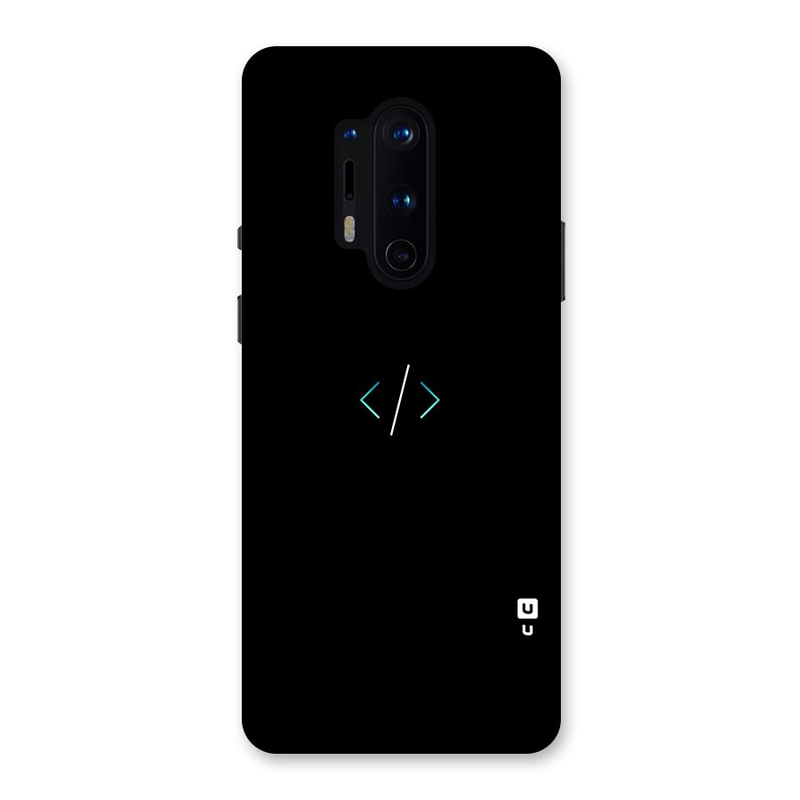 Minimal Dark Coding Back Case for OnePlus 8 Pro